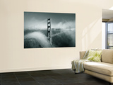 Golden Gate Bridge with Mist and Fog  San Francisco  California  USA