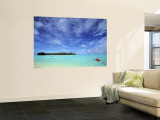 Kayaker  Muri Beach  Rarotonga  Cook Islands
