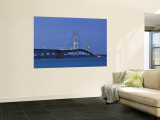 Mackinac Bridge  Straits of Mackinac Between Lakes Michigan and Huron  Michigan  USA
