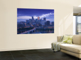 Skyline of Minneapolis  Minnesota  USA