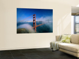 Golden Gate Bridge with Mist and Fog  San Francisco  California  USA