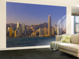 Skyline of Hong Kong Island from Kowloon  Hong Kong  China