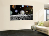 Montage of Images Taken by the Voyager Spacecraft