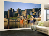 Conwy Castle and River Conwy  Wales