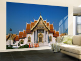 Marble Temple  Monks  Bangkok  Thailand