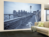 Manhattan and Brooklyn Bridge  New York City  USA