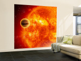 Gas-Giant Exoplanet Transiting Across the Face of Its Star