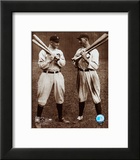 "Ty Cobb and Shoeless Joe Jackson" Pre-made-framed Framed Art Print