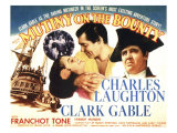 Mutiny on the Bounty  Center from Left  Movita  Clark Gable  Charles Laughton  1935