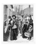 Woman Suffrage in Wyoming Territory- Women Voting at the Polls in Cheyenne  Wyoming Nov 24  1888
