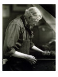 Joseph Pennell American Illustrator and Graphic Artist  Rolling Ink on a Printing Plate  1922