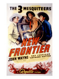 The New Frontier  John Wayne  Raymond Hatton  Ray Corrigan  Movie Poster Art  1935