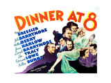 Dinner at Eight  Lee Tracy  Marie Dressler  Wallace Beery  Lionel Barrymore  John Barrymore 1933