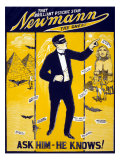 The Brilliant Psychic Star  Newmann the Great  George Newmann  Hypnotist  and Stage Magician  1928