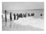 Asbury Park  African Americans Swimming at Asbury Park Beach  New Jersey  July 19  1908