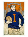 Portrait of a University of Illinois Player  Bristow Adams  Artist  1902