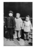 Chinese New Year  Three Children Posed  New Year's Day  Chinatown  New York City  1909