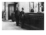 New York City  Police Department Activities  Arraigning Prisoner at Tenderloin Station  1908