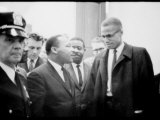 Martin Luther King Jr  and Malcolm X  Waiting for Press Conference  1964