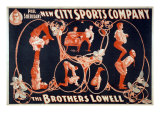 Vaudeville Troupes Often Included Acrobatic Acts  Such as That of the Brothers Lowell  1899