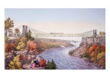 The Niagara Falls Suspension Bridge  1856