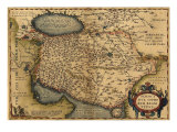1570 Map of Persia  from Abraham Ortelius' Atlas