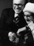 Jack Paar  and Frequent Audience Guest Mrs Miller  1973