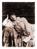 Sarah Bernhardt  French Actress  Reclining on a Divan in an 1880's Portrait