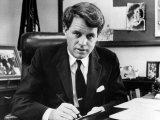 Senator Robert F Kennedy in His Office  Washington  DC  March 2  1967