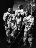 The Crew for the Apollo 8 Spacecraft: James A Lovell Jr  William A Anders  Frank Borman  1968