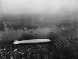 The LZ 129 Graf Zeppelin  over Manhattan  New York City  June 5  1931