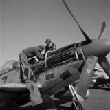 Tuskegee Airmen Marcellus G Smith  Roscoe C Brown  Ramitelli  Italy  March 1945