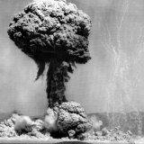 Atomic Energy: an Explosion of the H-Bomb During Testing in the Marshall Islands  1952