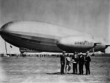 The LZ 129 Graf Zeppelin  and the Volunteer  a Goodyear Blimp  1930s