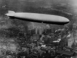 The LZ 129 Graf Zeppelin  over Philadelphia  Pennsylvania  October 16  1928