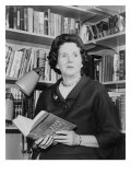 Rachel Carson  Biologist and Writer  Holding Her Ground Breaking Book  the Silent Spring  1963