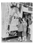 Teenage Girls Add Graffitti to Love Me Tender Movie Poster  Elvis Presley's Film Debut  1956