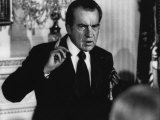 US President Richard Nixon Addresses a Group of Foreign Labor Leaders  Washington  DC  1972