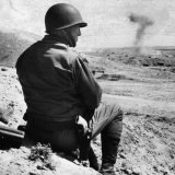 General George S Patton Jr  US Army General  with Ivory Handled Pistols Visible  Africa  1943