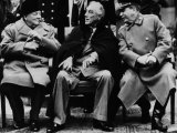 Winston Churchill  Franklin D Roosevelt and Josef Stalin  Yalta Conference  February 1945