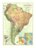 South America Map 1921
