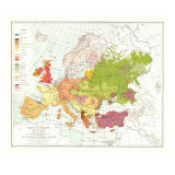 Races Of Europe Map 1918