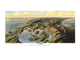 Birds Eye View Of The Panama Canal Map 1912