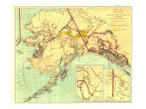Gold And Coal Fields Of Alaska Map 1898