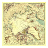 North Pole Regions Map 1907