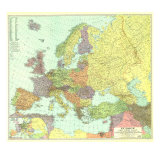 Europe  And The Near East Map 1929