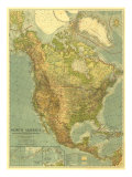 North America Map 1924