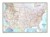 United States Map 1968