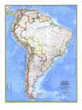 South America Map 1972