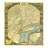 Reaches Of New York City Map 1939